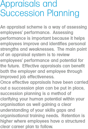 Appraisals and Succession Planning